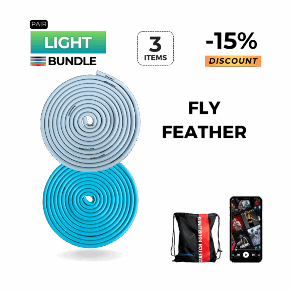 مجموعة زوجية (ذبابة + ريشة) - رمادي